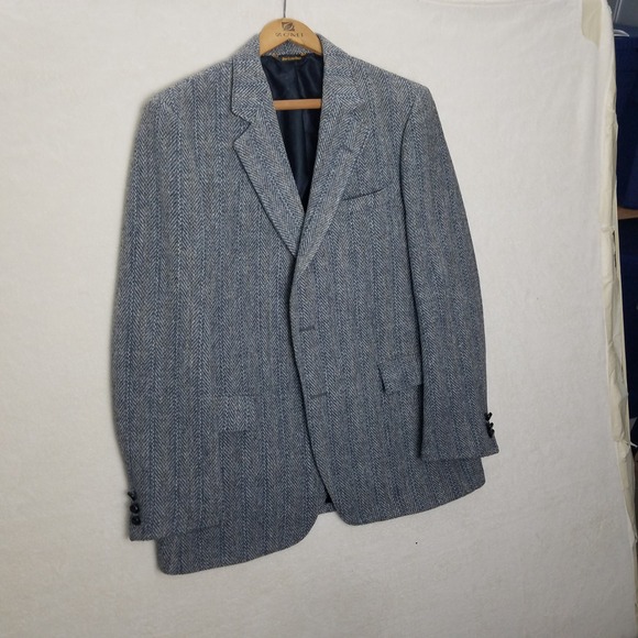Harris Tweed herringbone Tweed Sport Coat Blazer Jacket 380178 Classic Style - Picture 1 of 10